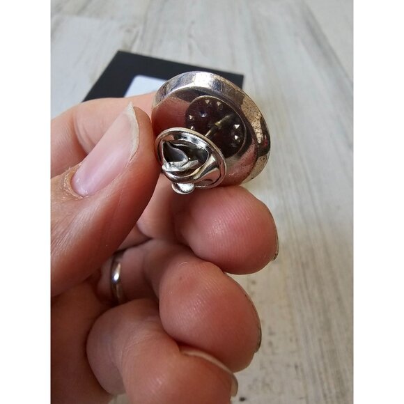 White House eagle seal‎ pin silver blue unique - Picture 4 of 5